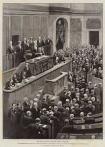 Ranskan uuden presidentin julistaminen